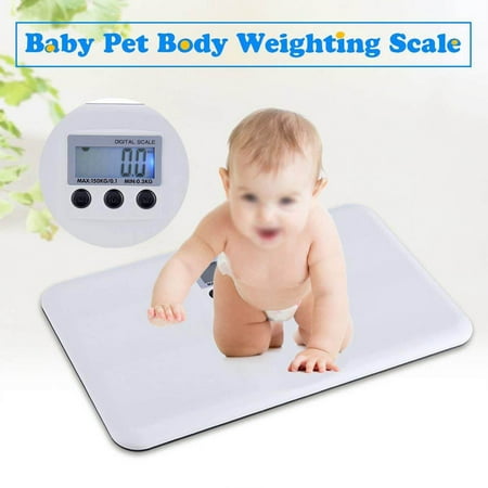 Accurate and Safe Comfort Baby Scale - Measures from 0.66 to 330 Pounds, Ideal for Infants, Toddlers, and Pets, Battery-Free Design