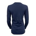 thumbnail image 2 of GANT Women's 1x1 Rib Crew Neck Long Sleeve Top, Evening Blue, L, 2 of 2