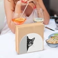 thumbnail image 3 of Yayeee Napkin Holder for Table Set of 2 Kitchen Paper Tissue Organization, Black Cute Cat, 3 of 8