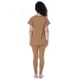 thumbnail image 3 of Moomaya Womens Nightwear Set Pyjama Cotton Sleepwear 2 Pcs Nightdresses, 3 of 7