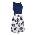 thumbnail image 1 of Milaget Robe Fleurie Vintage Sans Manches à Col Licou pour Femme, Robe de Vacances Blanche TG, 1 of 9