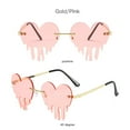 thumbnail image 3 of de sol de corazón fundidas para mujer personalidad Irregur para viajar al aire libre de sol únicas coloridas - Rosa Sunnimix gafas de sol para adultos, 3 of 5