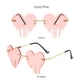 thumbnail image 4 of gafas de sol para adultos,Gafas de sol sin montura con forma de corazón Gafas sin marco,Gafas de forma de corazón para mujer y hombre,divertidas,para fiestas,Gafas de forma de, 4 of 5