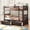 Espresso, variant on Full Size Adjustable Bed Base, Full Size Loft Bed with Built-in Storage Wardrobe and Staircase, Gray(Old SKU:SM000527AAE), Gray Bed Frames,Pine Platform Bed Frames