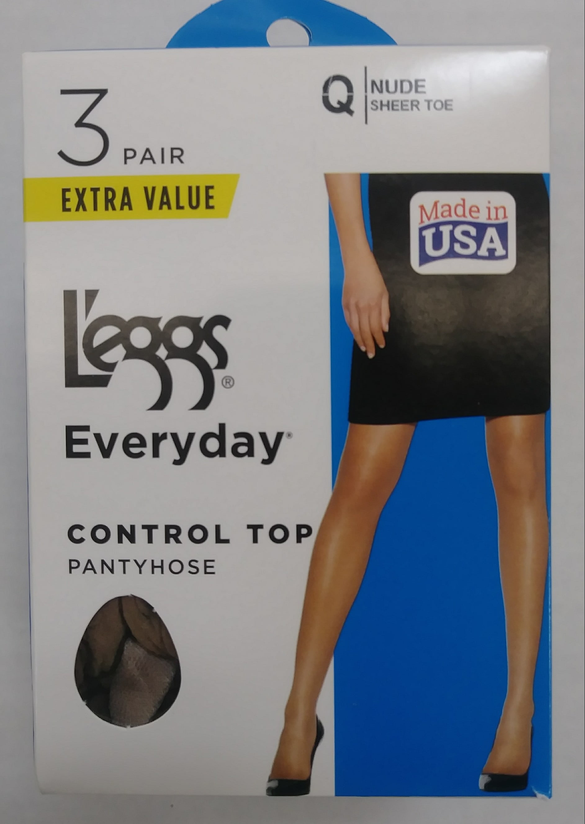 Hanes L'eggs Women's Everyday Control Top Pantyhose, 3 Pair