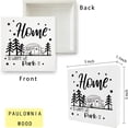 thumbnail image 5 of Zomyto 5x5 Inch Home is Where We Park It Wooden Box Sign Decor,Campers Camping Lovers Gift,Rustic Camping Wooden Block Plaque, 5 of 5