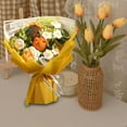thumbnail image 1 of Ramo de flores de completo DIY Decoración para el hogar Tejer Girasol Margarita Ramo Encantador Almacenado por un largo tiempo Mesa Ramo Amarillo perfecl ramos de novia, 1 of 8