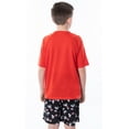 thumbnail image 3 of Peanuts Boys' Joe Cool Snoopy Pajamas Shirt And Shorts Sleepwear Set, 3 of 8