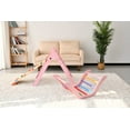 thumbnail image 5 of CoSoTower Triangle Set Montessori Toddler Climbing Toys Indoor, Foldable Climbing Toys for Toddlers 1-3 Inside, 2 Piece Baby Climbing Gym Indoor Playground, Pink, 5 of 6