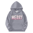thumbnail image 3 of Sudadera con capucha para niñas y niños, sudadera de manga larga con cuello redondo y estampado de moda, jersey con bolsillo, sudadera de poliéster para niñas, 3 of 8