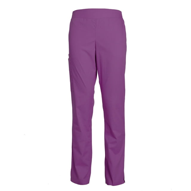 Pantalon d'Uniforme d'Infirmière pour Femmes Coupe Ajustée Jambe Évasée Taille Élastique