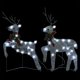 thumbnail image 3 of 40 luces LED de color blanco frío brillantes con diseño de reno navideño VidaXL, 3 of 9