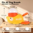 thumbnail image 2 of BESTSKY 2026 New Yellow Duck Interactive Dog Feeder - Dog Puzzle Feeder Toy,Slow Feeder Dog Bowls,Manual Press Dog Food Dispenser - Durable Plastic Training Toy for Small,Medium,Large Dogs and Cats, 2 of 7