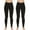 Black Black, variant on Just Love Ladies Solid Fleece Lined Seamless Leggings (Pack of 2) 6816-C-XS-S (Black Black, Medium / Large)