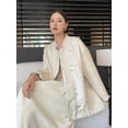 thumbnail image 5 of Chaqueta de piel auténtica vintage para mujer, tendencia 2024, diseño de bordado de jacquard con parches de alta gama, abrigo de piel de oveja con cuello alto, 5 of 5