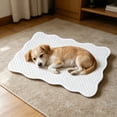 thumbnail image 5 of Pet Gel Ice Mat Breathable Quilted Dog Cat Cooling Pad with Wave Edge Machine Washable Heat Relief Cushion for Small Medium Large Dogs Cats Summer Indoor Outdoor Use, 5 of 7