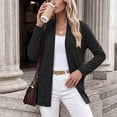 thumbnail image 5 of BUIGTTKLOP Women's Long Sleeve Cardigan Lightweight Casual Open Front Cardigans with Pockets, 5 of 8