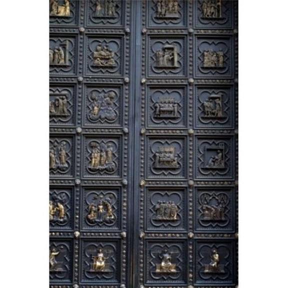 Italy Florence Life of St John the Baptist Southern Doors of Baptistery by Andrea Pisano 1336 1290-1348 9 - 18 x 24 in.