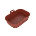 thumbnail image 2 of Baking Deep Tray Basket Silicone Reusable Basket Pot Replacement with Handles Dishwasher-Safe /Rectangle, 2 of 4