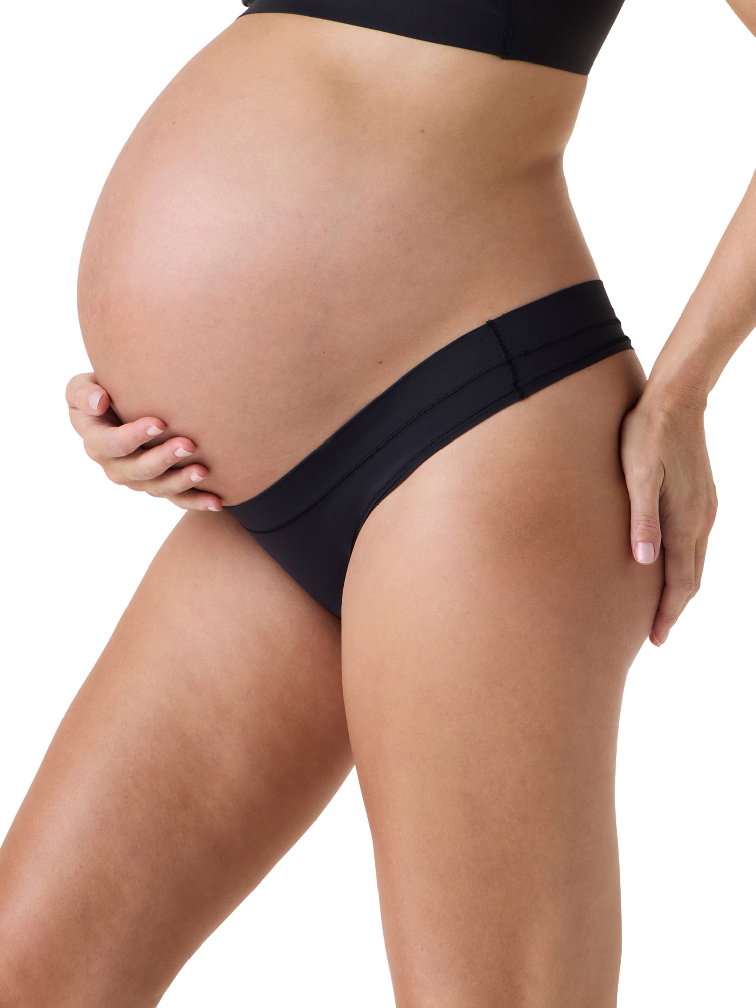 Ingrid & Isabel For Every Belly Women's Maternity Thong Panties, 3-Pack, Sizes XS-4XL
