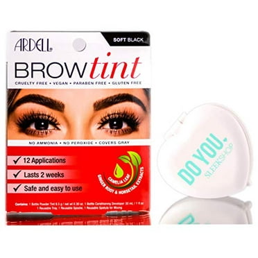 1000 Hour Eyelash & Brow Dye / Tint Kit Permanent Mascara (Blue Black ...