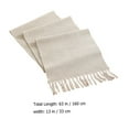 thumbnail image 6 of NIAIZEK Woven Cotton Tassel Table Runner in Beige for Rustic Farmhouse Dining Table Decoration, 6 of 6