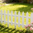 thumbnail image 6 of Modern Small Garden Fence Plastic Decorative Lawn Edging Border for Flower Bed Outdoor Patio 8x7 Inch Easy to Install Portable Durable Fence with Ground Stakes, 6 of 7