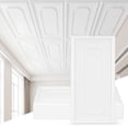 thumbnail image 2 of Gymax 12 PCS Ceiling Tiles Decorative PVC Ceiling Covering Panels Cover 95 sq.ft, 2 of 10