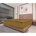 thumbnail image 2 of Zip-On Fitted Sheet Set - Designed for Mattresses with Up to 8" Inch Deep Pockets - Includes 1 Fitted Sheet Base and 2 Zip-On Sheets Twin XL Size - 600 TC - Taupe Color, 2 of 4