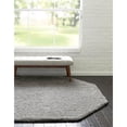 thumbnail image 2 of Unique Loom Everyday Shag Plush Area Rug 4' x 4' Octagon in Light Green, 2 of 2