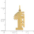 thumbnail image 7 of 14k Yellow Gold Solid #1 Son Charm Pendant, 7 of 7