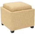 thumbnail image 3 of Safavieh Carter Polyester Viscose Tray Ottoman in Gold, 3 of 5
