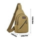 thumbnail image 3 of Bolsa de Pecho de Lona Gruesa Zkr250806643 | Bandolera Cruzada para Exteriores para Hombre y Mujer | Bandolera Multiusos de Gran Capacidad para Senderismo con Correa Ajustable y Bolsillos Frontales c, 3 of 6