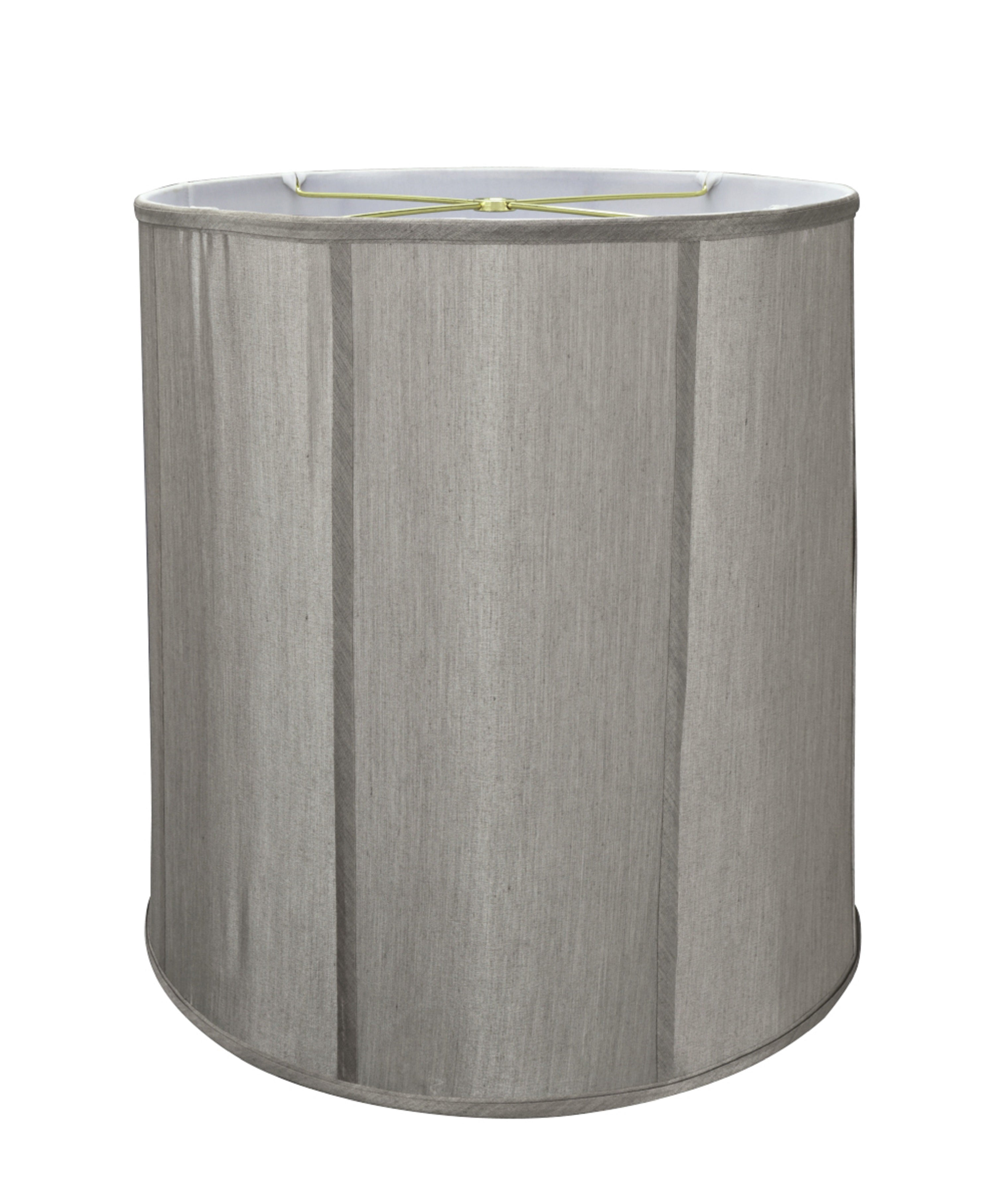 Aspen Creative 35007 Transitional Empire Shape Spider Construction Lamp Shade in Silver Grey, 18" wide (16" x 18" x 18")