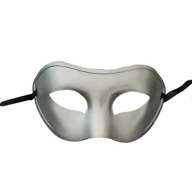 Qarigey Mascarilla antigua de media cara para carnaval Ropa, zapatos y accesorios Miscelánea plata Qarigey AP010208-04B