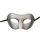 thumbnail image 1 of Qarigey Mascarilla antigua de media cara para carnaval Ropa, zapatos y accesorios Miscelánea plata Qarigey  AP010208-04B, 1 of 6
