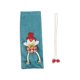 thumbnail image 1 of Juego de botellas de vino de Navidad, juego de botellas de vino de franela de Navidad para Adorno artesanal de muñeco de nieve con vino y champán (muñeco de nieve azul), 1 of 5