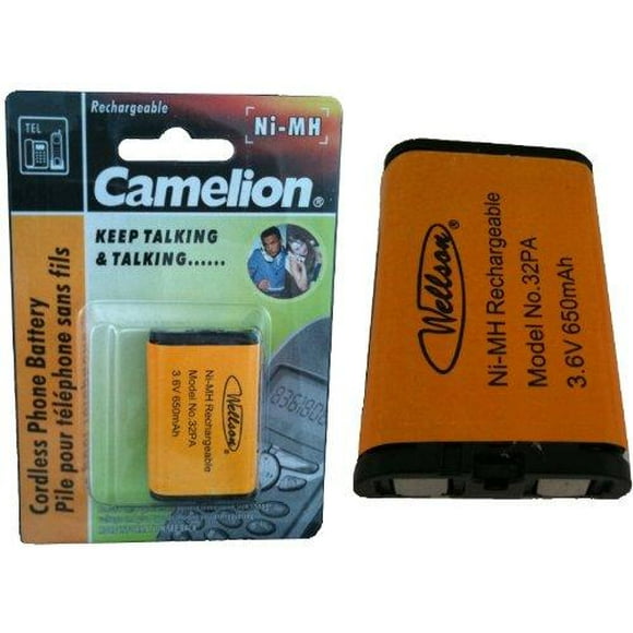 WELLSON 28 Tel 3/AAA NiMH 3,6 V 800 mAh à Broche Noire