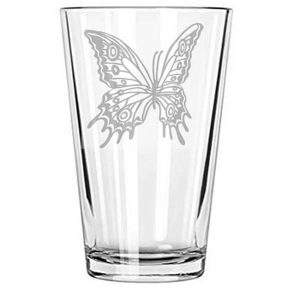 Alankathy Mugs butterfly wine glass 16 oz beer pint