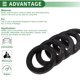 thumbnail image 4 of Anillo de sello de aceite universal Unique Bargains TG4 Lip Seal 42x62x8mm Caucho NBR negro de alta presión 5 Pcs, 4 of 7