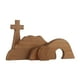 thumbnail image 3 of Decoración de cruz con escena de Pascua, estatua de madera de Jesús con tumba vacía, figura de cruz de Pascua, decoración del hogar, 3 of 6