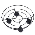 thumbnail image 4 of Support de Plante en Fer sur Roulettes, Support de Plante Robuste avec Roues, Support de Pot de Fleurs avec Roulettes Pivotantes pour Extérieur Intérieur 30cm, 4 of 10