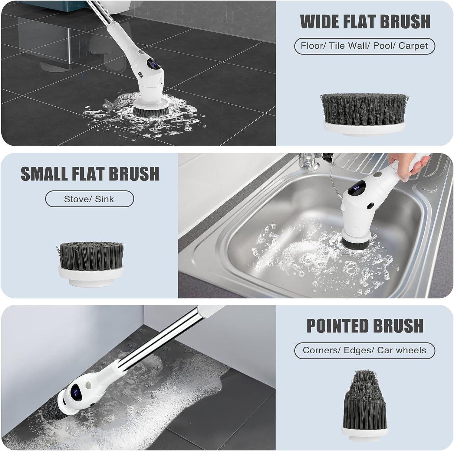 Black+Decker BHPC210 Speedy Scrub Rechargable White Bathroom