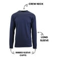 thumbnail image 3 of Men's Long Sleeve Slim Fit Crew Neck Tee (S-2XL), 3 of 6