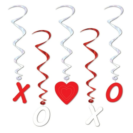 Valentine Whirls, 3' 4", (10/Pkg)