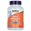 NOW Supplements, Ultra Omega-3 Molecularly Distilled and Enteric Coated, 90 Softgels