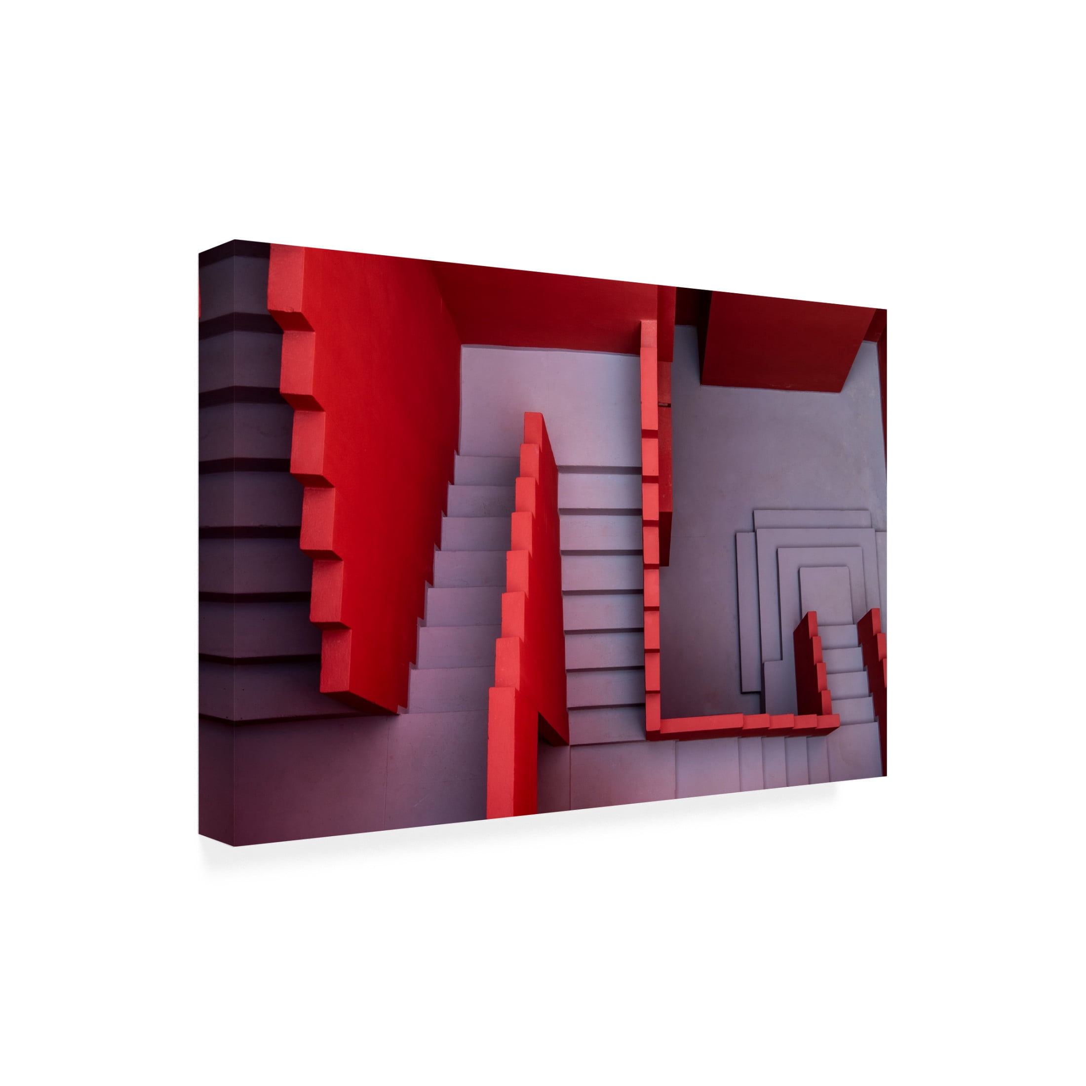 Trademark Fine Art Linda Wride Muralla Roja 16 Canvas Wall Art