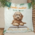 thumbnail image 3 of Goldendoodle Mother Book Lover Living That Dog Mom Life Happy Mother's Day Quilt Blanket Doodle Dog Lover Gifts Idea Cozy Comforter Throw Blanket - 03004, 3 of 5