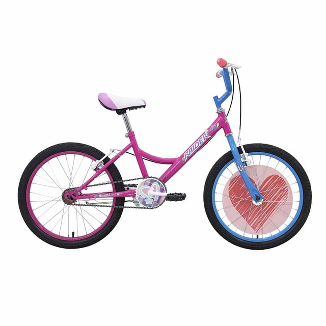 Bicicleta Raider Beautiful BMX Rodada 20 Rosa Infantil