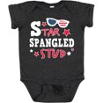 thumbnail image 3 of Inktastic Star Spangled Stud with Sunglasses and Stars Boys Baby Bodysuit, 3 of 5
